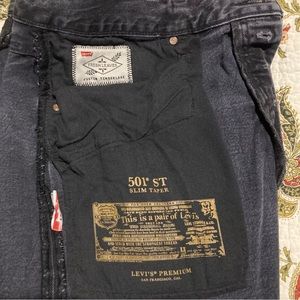 Levi’s 501 Fresh Leaves by Justin Timberlake, W38 L32, Black
